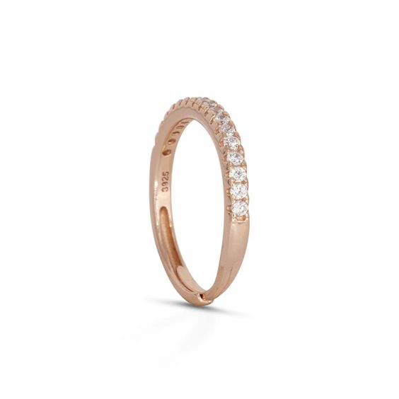 Anello Dilvdò Donna Half Eternity in Argento Zircone ANVERRB - ANVERRB